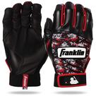 Luvas de rebatidas de beisebol Franklin Sports MLB Digitek cinza/vermelha