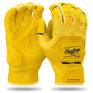 Luvas de rebatidas de beisebol Rawlings Workhorse amarelos/pretas