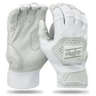 Luvas de rebatidas de beisebol Rawlings Workhorse Youth White LRG Luvas de rebatidas de beisebol Rawlings Workhorse Youth White LRG