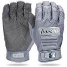 Luvas de rebatidas Franklin Sports CFX Pro MLB para adultos/jovens cinza