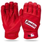 Luvas de rebatidas Franklin Sports Natural II vermelhas para adultos médias