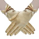 Luvas de renda Gionforsy Floral para noivas, pulso curto e elegante