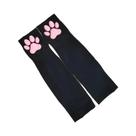 Luvas De Silicone 3D Em Forma De Garra De Gato Rosa, Macias E Fluffy, Proteção Solar, Sem Dedos,