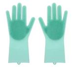Luvas de silicone para lavar louças e limpeza geral 2pçs cores sortidas - 123 útil - 123 UTIL
