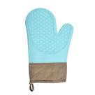 Luvas de silicone resistentes ao calor com forro de algodão, conjunto de 2
