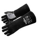 Luvas de soldagem RAPICCA Fire Resistentes ao Calor Pretas 40cm