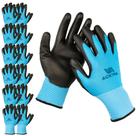 Luvas de trabalho ACKTRA Ultra-Thin PU Safety WG002 azul/preto