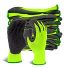 Luvas de trabalho de segurança Evridwear Crinkle Latex Rubber 12 pares