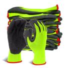Luvas de trabalho de segurança Evridwear Crinkle Latex Rubber 12 pares