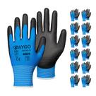 Luvas de trabalho de segurança KAYGO KG11PB revestidas com PU 12 pares G-Large Luvas de trabalho de segurança KAYGO KG11PB revestidas com PU 12 pares G-Large