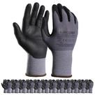 Luvas de trabalho de segurança LOCCEF MicroFoam revestidas com nitrilo 12 pares