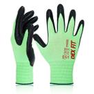 Luvas de trabalho DEX FIT Nitrile FN330 3 pares verdes tamanho M (8)