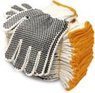 Luvas de trabalho Evridwear de algodão e poliéster String Knit S 12 pares