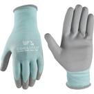 Luvas de trabalho femininas revestidas com PU COOLMAX da Wells Lamont, médias