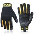 Luvas de trabalho HANDLANDY Leather para homens e mulheres, amarelo e preto Luvas de trabalho HANDLANDY Leather para homens e mulheres, amarelo e preto