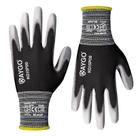 Luvas de trabalho KAYGO KG15P revestidas com poliuretano, forro de nylon, 12 pares