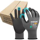Luvas de trabalho Kebada com revestimento em PU e compatíveis com touchscreen, 120 pares, tamanho pequeno Luvas de trabalho Kebada com revestimento em PU e compatíveis com touchscreen, 120 pares, tamanho pequeno