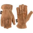 Luvas de trabalho Wells Lamont Suede Cowhide Brown Tamanho M