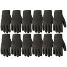 Luvas de trabalho Wells Lamont Versatile Basic Large Black 12 pares