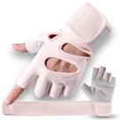 Luvas de treino JOBGAIN Gym Weight Lifting, acolchoadas, rosa, tamanho M