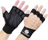 Luvas de treino para levantamento de peso adequadas para esportes ativos com pulseiras