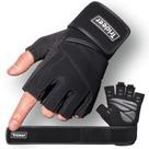 Luvas de treino Trideer acolchoadas para homens com suporte de pulso