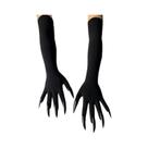Luvas De Unhas Longas Assustadoras De 43cm Para Mulheres, Luvas De Fantasia De Halloween Com Garras