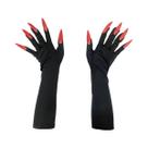 Luvas De Vampiro E Bruxa Para Halloween Com Unhas Longas - Acessórios De Cosplay Para Festas De