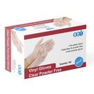 Luvas de vinil descartáveis EDI Clear Powder-Free 100 unidades