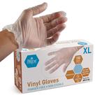 Luvas de vinil descartáveis MedPride GG (pacote com 100)