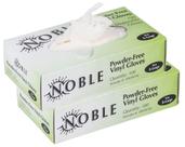 Luvas de vinil descartáveis Noble Products 200 luvas tamanho XL