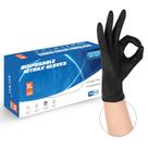 Luvas descartáveis AGAG Nitrile Black 100 unidades sem látex