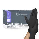 Luvas descartáveis CareStock Black Nitrile Exam 250 unidades