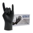 Luvas descartáveis Wostar Nitrile Black 100 unidades em pó sem látex