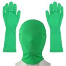 Luvas e capuz de tela verde para fotografia com Chroma Key