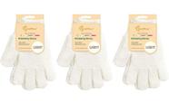 Luvas esfoliantes Evridwear, 3 pares de banho de nylon leve Luvas esfoliantes Evridwear, 3 pares de banho de nylon leve