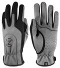 Luvas esportivas masculinas Zero Friction, ajuste universal, cinza