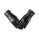 Luvas Femininas De Couro Com Tela Sensível Ao Toque, Forradas Com Lã Macia, Elegantes, Quentes,