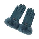 Luvas Femininas De Inverno Com Tela Sensível Ao Toque, Forradas De Veludo, Camurça, Quentes,