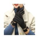 Luvas Femininas De Inverno Com Tela Sensível Ao Toque, Forro De Lã, Corrente Decorativa, Macias, De