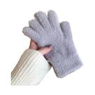 Luvas Femininas De Inverno Em Veludo De Visom Com Cinco Dedos, Quentes E Resistentes Ao Frio, Para