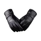 Luvas Femininas De Inverno Quentes Com Tela Sensível Ao Toque Em Couro PU, Impermeáveis E Forradas