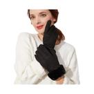 Luvas Femininas De Inverno Quentes E Peludas Para Esportes Ao Ar Livre Com Tela Sensível Ao Toque