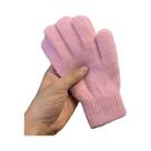 Luvas Femininas De Lã De Caxemira Quentes De Inverno Com Cinco Dedos Para Ciclismo E Condução Ao Ar