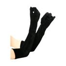 Luvas Femininas De Veludo Longas Para Jantar, Estilo Banquete De Festa De Natal, Quentes, 1 Par