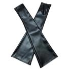 Luvas Femininas Pretas De Couro PU Estilo Punk Rock Sem Dedos Para Hip Hop, Jazz, Dança Disco,