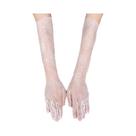 Luvas Femininas Sensuais De Renda Fina Com Mangas Longas Para Acessórios De Festa De Halloween E