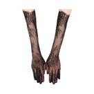 Luvas Femininas Sensuais De Renda Fina Com Mangas Longas Para Acessórios De Festa De Halloween E Luvas Femininas Sensuais De Renda Fina Com Mangas Longas Para Acessórios De Festa De Halloween E