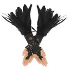 Luvas longas de renda para mulheres, festa à fantasia de Halloween