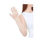 Luvas Longas De Tule Transparente Para Casamento, Ultrafinas, Elásticas, De Dedo Inteiro, Em Malha,